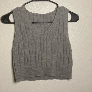 Grey Knitted Vest